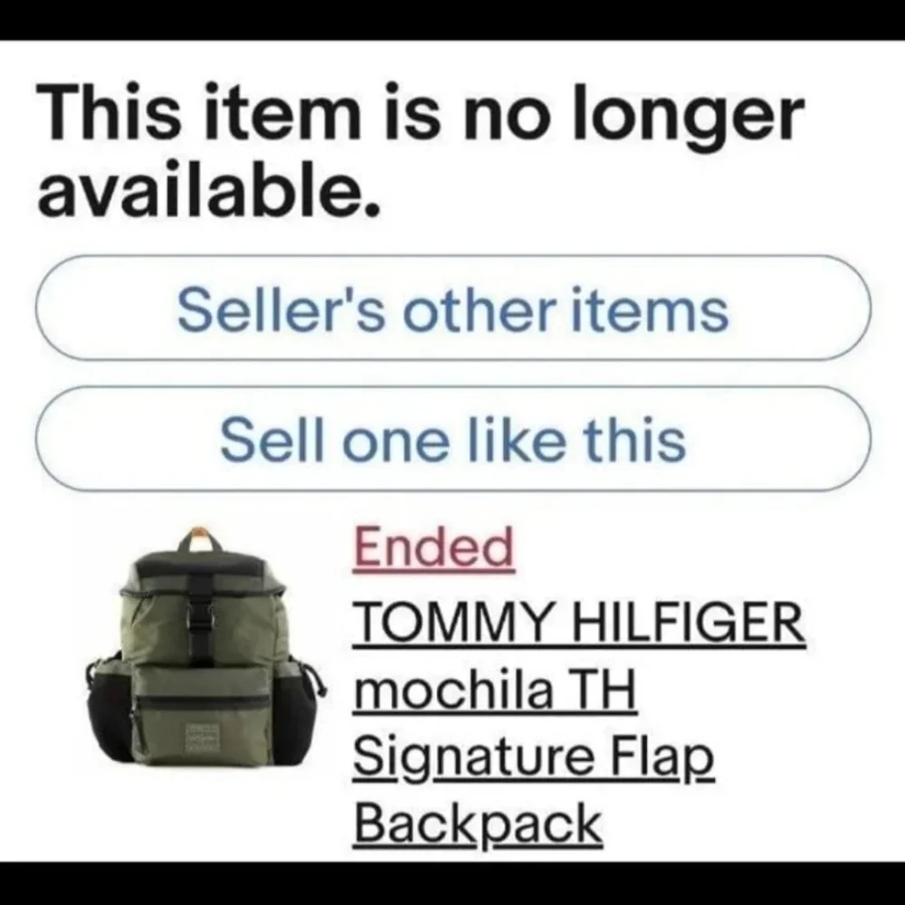 TOMMY HILFIGER MOCHILA SIGNATURE FLAP BACKPACK BNWT - RETIRED $200 1 Left!